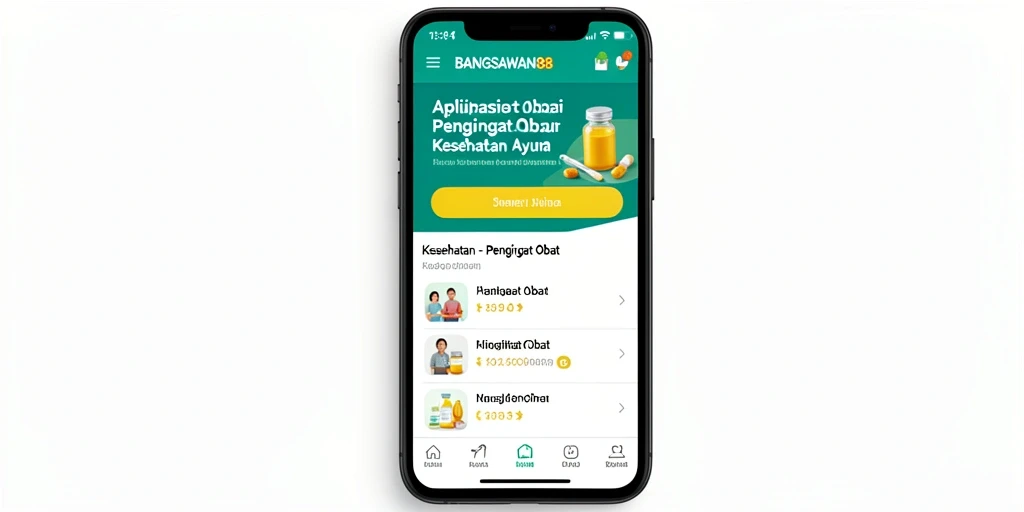 Antarmuka BANGSAWAN88 memudahkan pengaturan pengingat obat.
