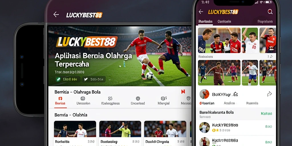 Antarmuka LUCKYBEST88 yang menarik dan informatif untuk berita olahraga bola.