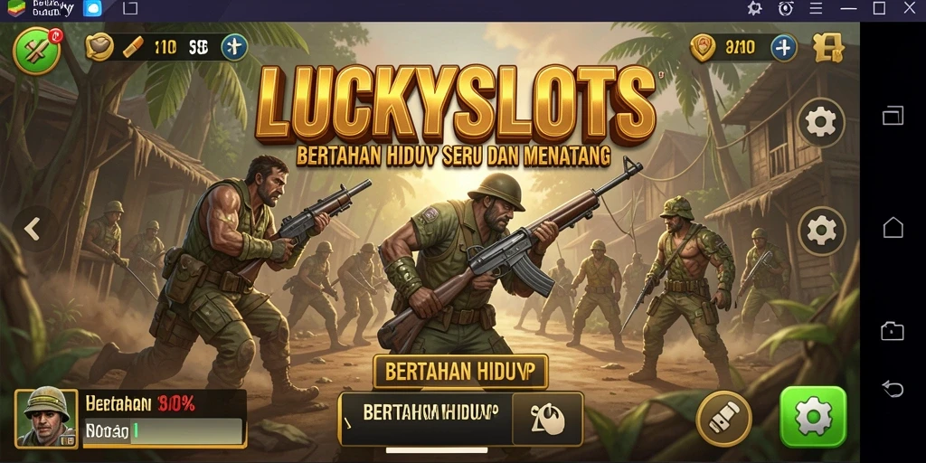 Tampilan antarmuka yang intuitif dan memukau dalam LUCKYSLOTS.