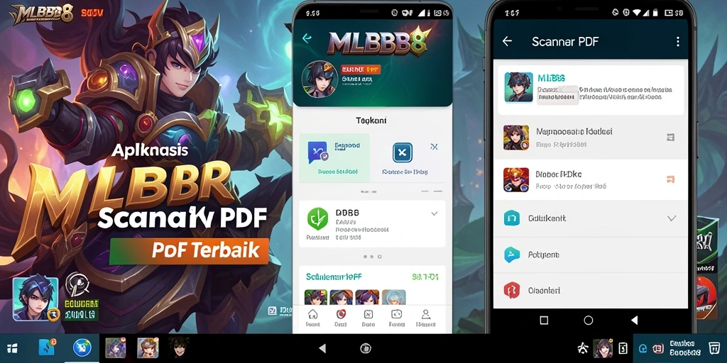 Antarmuka MLBB8 yang intuitif dan fitur Scanner PDF yang lengkap.