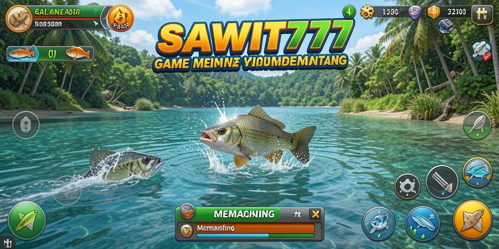 Antarmuka <strong>SAWIT777</strong> dengan fitur memancing yang interaktif dan menarik.