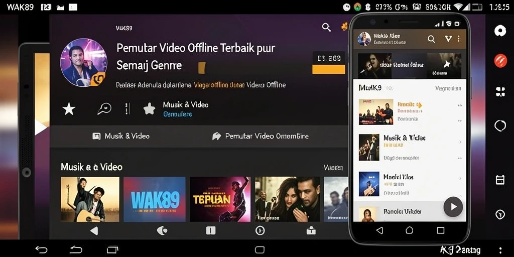 Antarmuka pengguna WAK89 yang intuitif dan mudah digunakan.