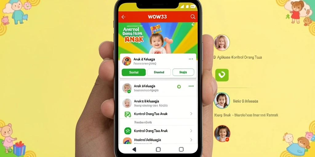 Antarmuka WOW33 menampilkan kontrol orang tua yang intuitif dan informatif.